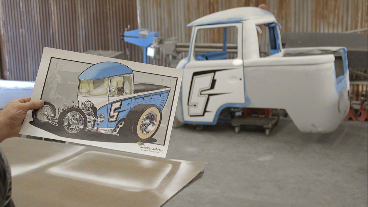 Cartoon Hot Rod